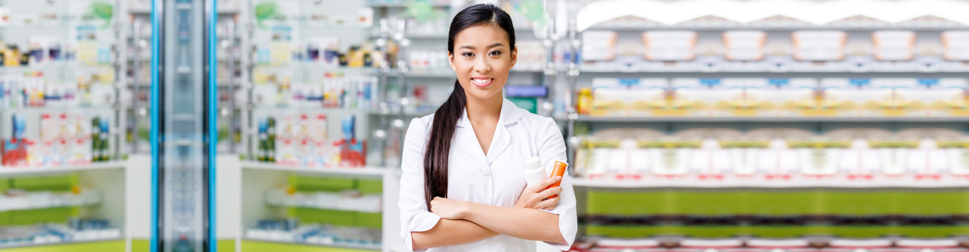 a female pharmacist